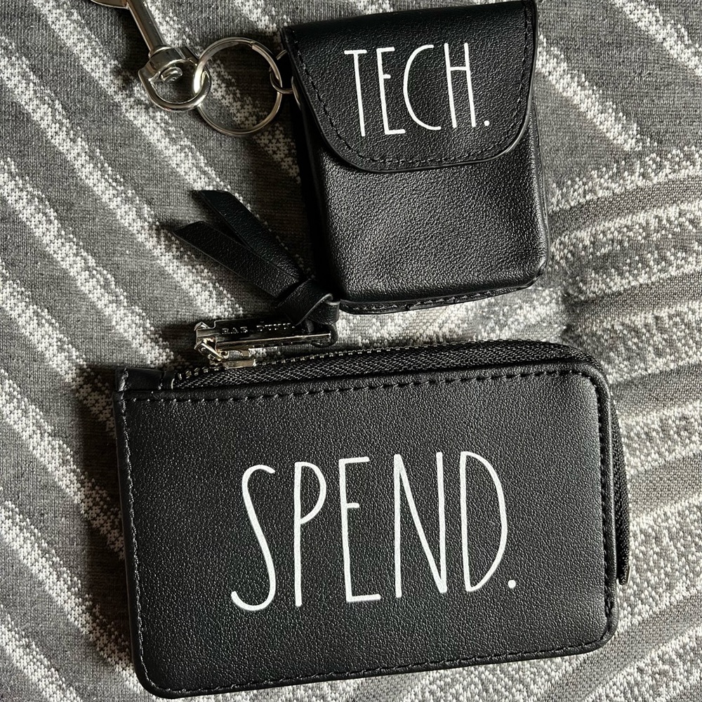 NWOT Rae Dunn accessories wallet and airpod case for gen 1